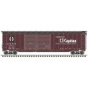 Postwar 50′ Double-Door Boxcar - Ready to Run - Master(R) -- Santa Fe 8734 (Boxcar R, HO, Atlas Model Railroad Co. 20006591