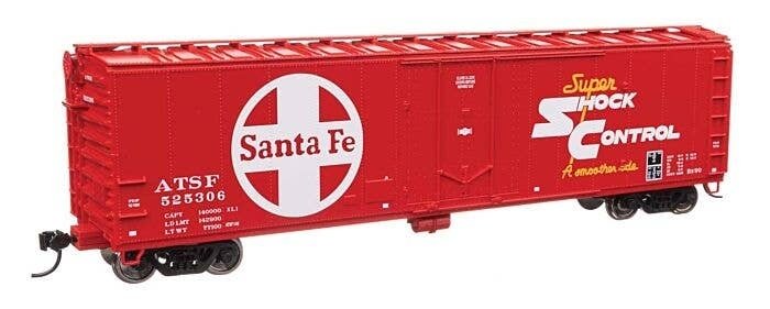 50′ PC&F Insulated Boxcar - Ready to Run -- Santa Fe 525306, HO, WalthersMainline 2845
