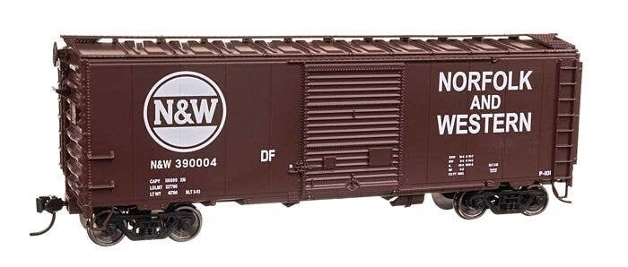 40` ACF Welded Boxcar w/8` Youngstown Door - Ready to Run -- Norfolk & Western 390004, HO, WalthersMainline 45216
