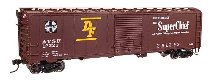 50′ AAR Single Door Boxcar - Ready to Run -- Atchison, Topeka & Santa Fe 12223, HO, WalthersMainline 46502