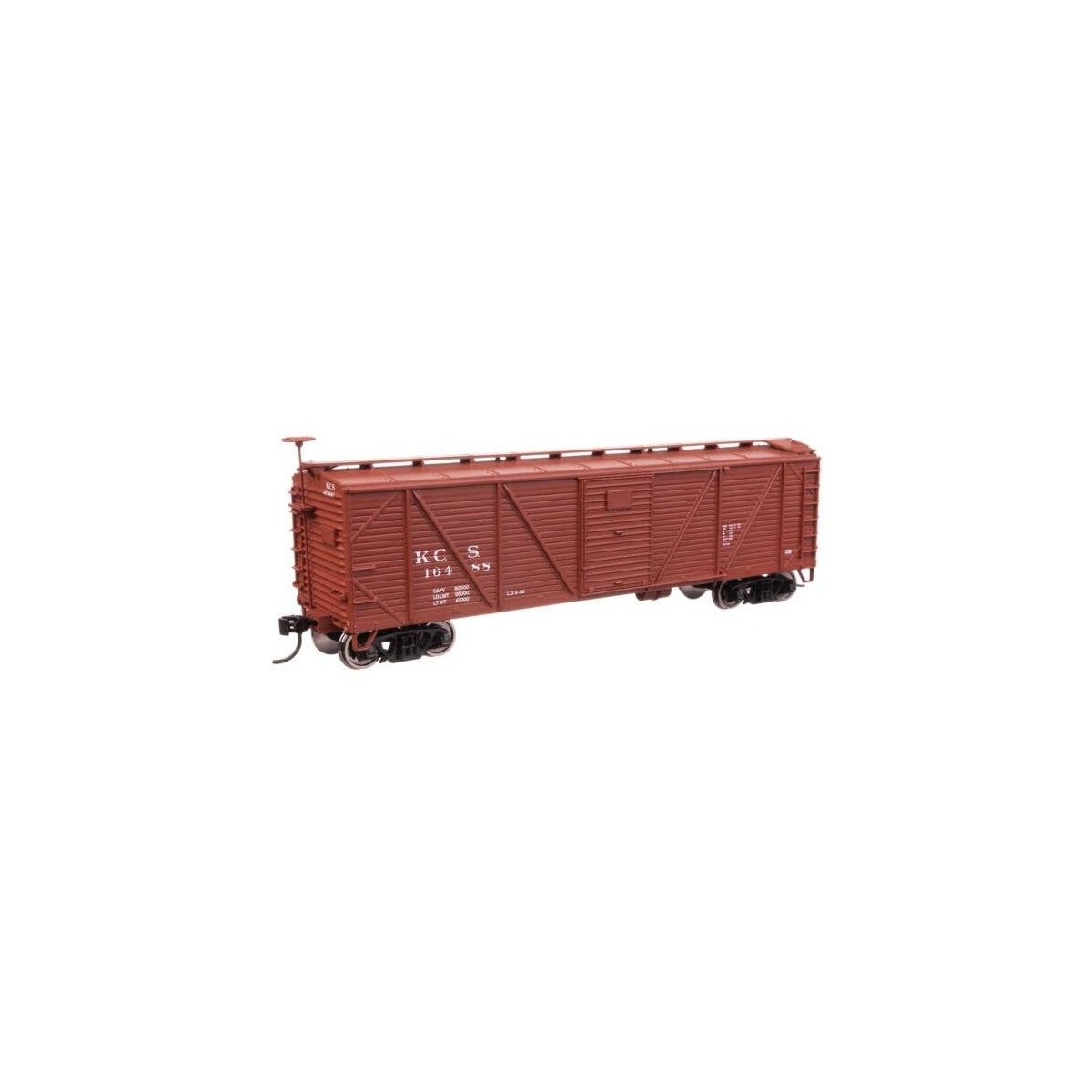 40′ ARA Single Sheathed Boxcar - Ready to Run -- Kansas City Southern 16488, HO, WalthersMainline 40720