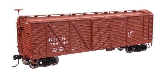 40′ ARA Single Sheathed Boxcar - Ready to Run -- Kansas City Southern 16488, HO, WalthersMainline 40720
