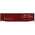 50′ Exterior-Post Modern Boxcar - Kit -- Rock Island 36280 (Boxcar Red, Italic Lettering), HO, Accurail Inc 81881