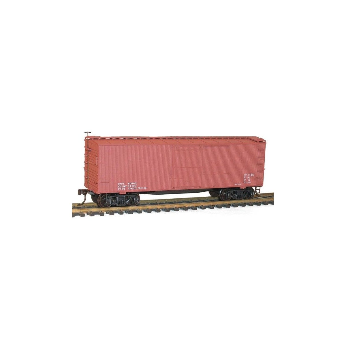 36′ Double-Sheathed Wood Boxcar w/Steel Roof, Ends, Fishbelly Underframe - K -- Data Only (Boxcar Re, HO, Accurail Inc 1397