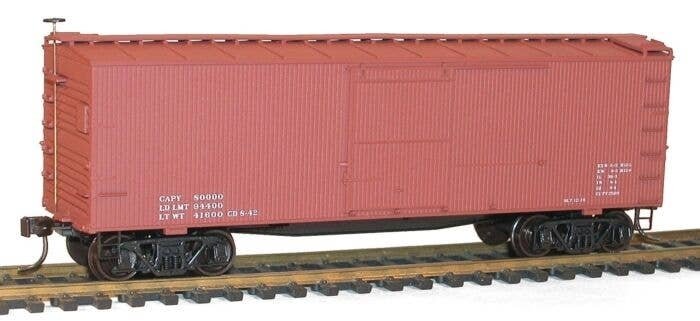 36′ Double-Sheathed Wood Boxcar w/Steel Roof, Ends, Fishbelly Underframe - K -- Data Only (Boxcar Re, HO, Accurail Inc 1397