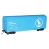 AAR 40′ Double-Door Boxcar - Kit -- Great Northern 3267 (Big Sky Blue, white Large Silhouette Rocky , HO, Accurail Inc 3634