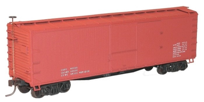 USRA 40′ Double-Sheathed Wood Boxcar - Kit -- Data Only (oxide, As-Built 1919 Lettering Style), HO, Accurail Inc 4697