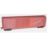 AAR 50′ Riveted-Side Double-Door Boxcar - Kit -- Louisville & Nashville 98374 (Boxcar Red, Old Relia, HO, Accurail Inc 5233