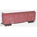 40′ 6-Panel Single-Sheathed Wood Boxcar w/Wood Doors & Ends - Kit -- New Haven 171085 (Boxcar Red), HO, Accurail Inc 7019
