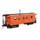 Milwaukee Road Rib Sided Caboose -- Milwaukee Road 071 (orange, black oil stove), HO, WalthersProto 103658