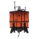 Milwaukee Road Rib Sided Caboose -- Milwaukee Road 071 (orange, black oil stove), HO, WalthersProto 103658