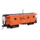 Milwaukee Road Rib Sided Caboose -- Milwaukee Road 063 orange, black oil stove), HO, WalthersProto 103657