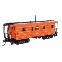 Milwaukee Road Rib Sided Caboose -- Milwaukee Road 063 orange, black oil stove), HO, WalthersProto 103657