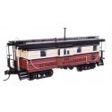 Milwaukee Road Rib Sided Caboose -- St. Maries River Railroad 995 (red, white, black oil stove), HO, WalthersProto 103660