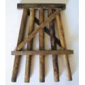 Wood Trestle Bents - Assembled -- Small - 3′ 7.6cm Tall pkg(5), HO, Grand Central Scenery TB1