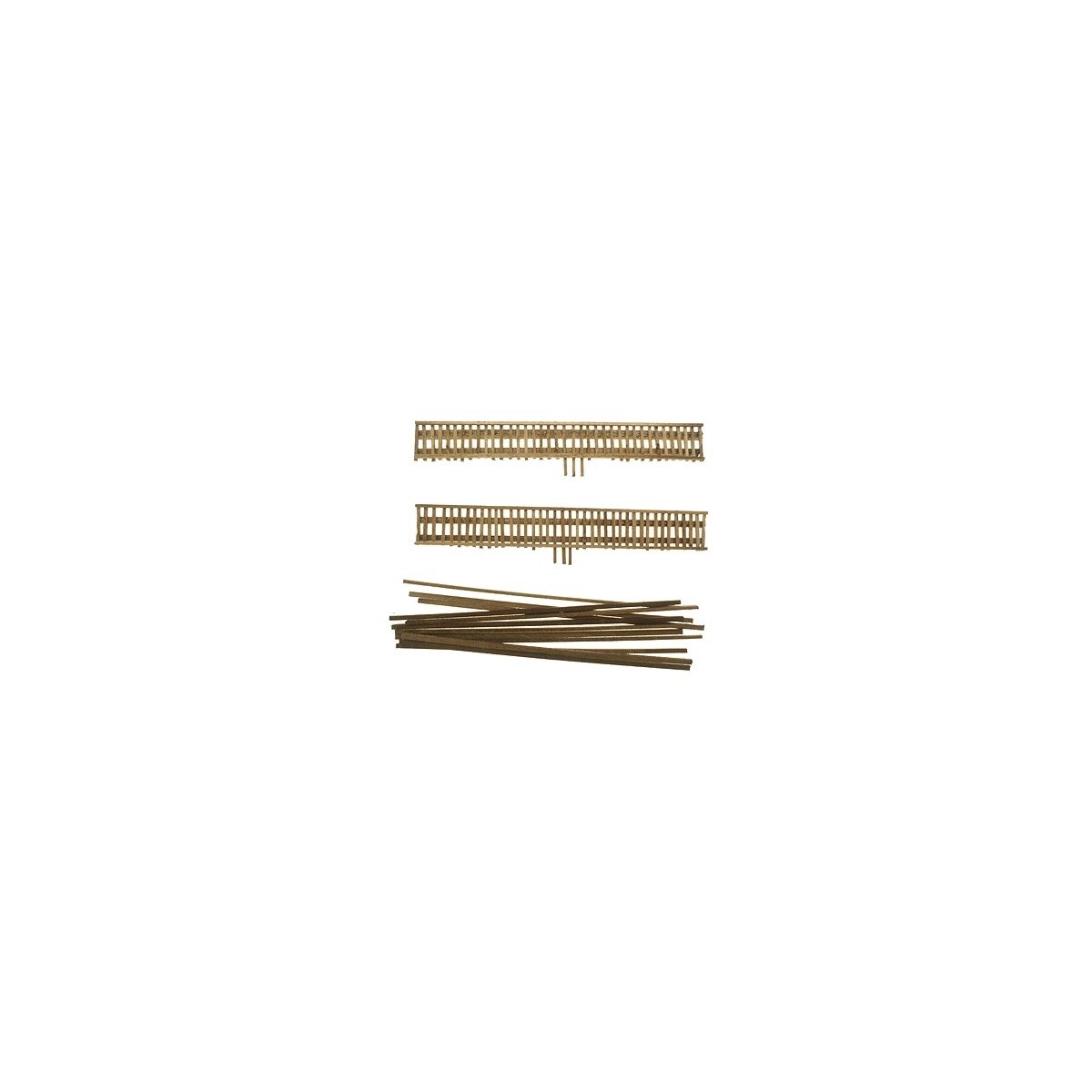 Wood Truss Bridge Parts -- Deck With Stringers 6′ pkg(2), N, Grand Central Scenery TB12