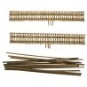 Wood Truss Bridge Parts -- Deck With Stringers 6′ pkg(2), N, Grand Central Scenery TB12