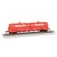 55′ Steel Steel Coil Car with Round Hoods - Ready to Run -- Santa Fe 91921 (red), HO, Bachmann Industries 71405