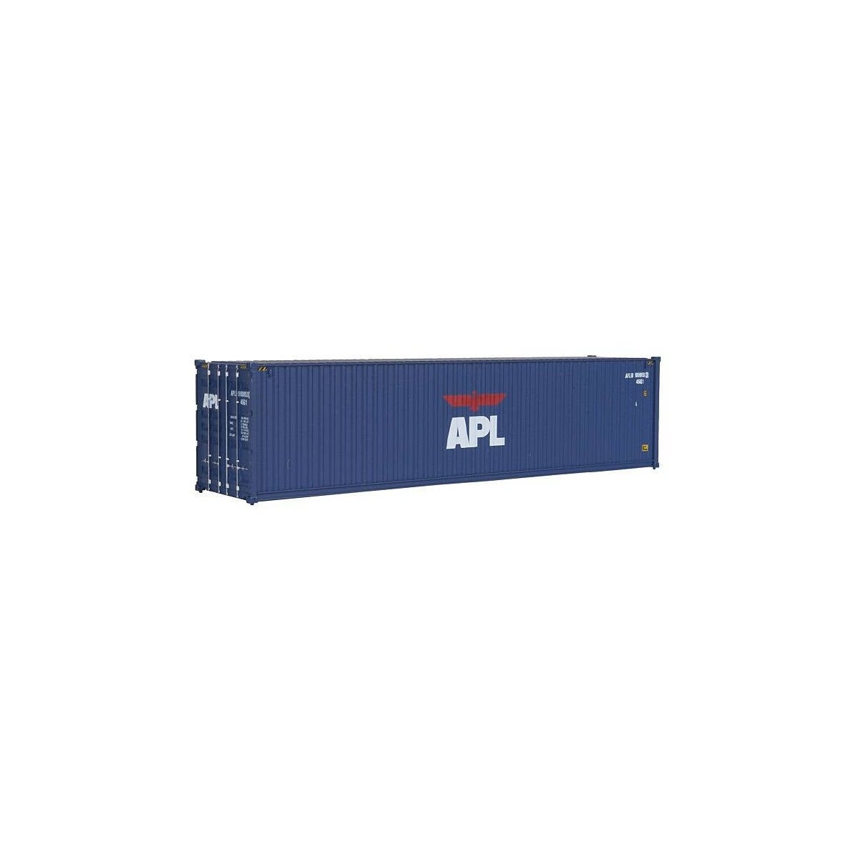 40′ Hi Cube Corrugated Side Container - Assembled -- American President Lines (Eagle Logo), HO, Walthers SceneMaster 8251