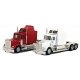American Trucks Kenworkth W-900 3-Axle Conventional Tractor -- With 60′ Aerodyne Sleeper & Extended Chassis (painted), HO, Her