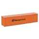 40′ Hi Cube Ribbed Side Container - Assembled -- Hapag-Lloyd, N, Walthers SceneMaster 8804