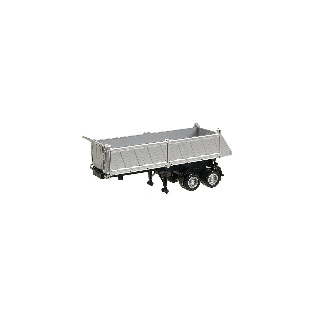 27′ Gravel Dump Trailer - Assembled -- Silver, HO, Herpa Models 5288