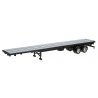 Semi Trailer (No Tractor) -- 48′ Flatbed Trailer, HO, Herpa Models 5294