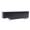 48′ Livestock Trailer -- Black, HO, Herpa Models 5355