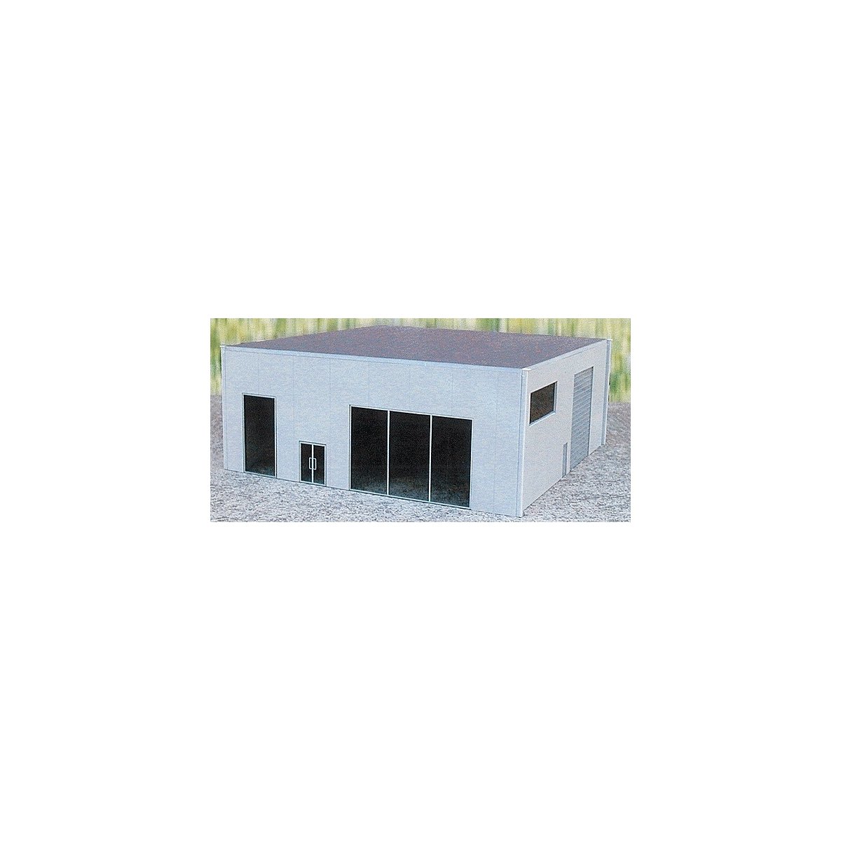 Dealership (Plastic Kit) -- Gray, HO, Herpa Models 6327