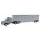 Mack CH 613 - Assembled -- With 48′ Livestock Trailer, HO, Herpa Models 6349