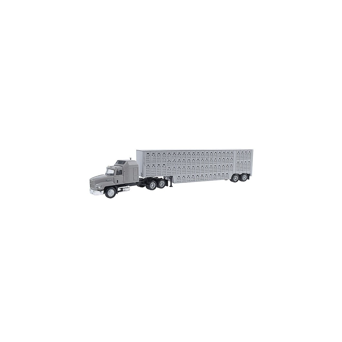 Mack CH 613 - Assembled -- With 48′ Livestock Trailer, HO, Herpa Models 6349