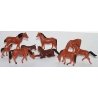 Assorted Horses -- pkg(50), HO, Herpa Models 63608