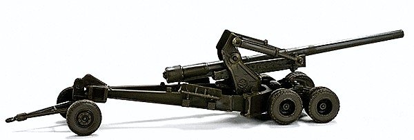 Minitanks US & Allies WWII & Korea Artillery - Kit -- M59 155MM `Long Tom` Cannon, HO, Herpa Models 743679