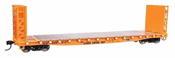 53′ GSC Bulkhead Flatcar - Ready to Run -- Illinois Central Gulf 920212, HO, WalthersMainline 5931