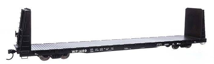 68′ Bulkhead Flatcar - Ready to Run -- Western Pacific(TM) 1489, HO, WalthersMainline 50621