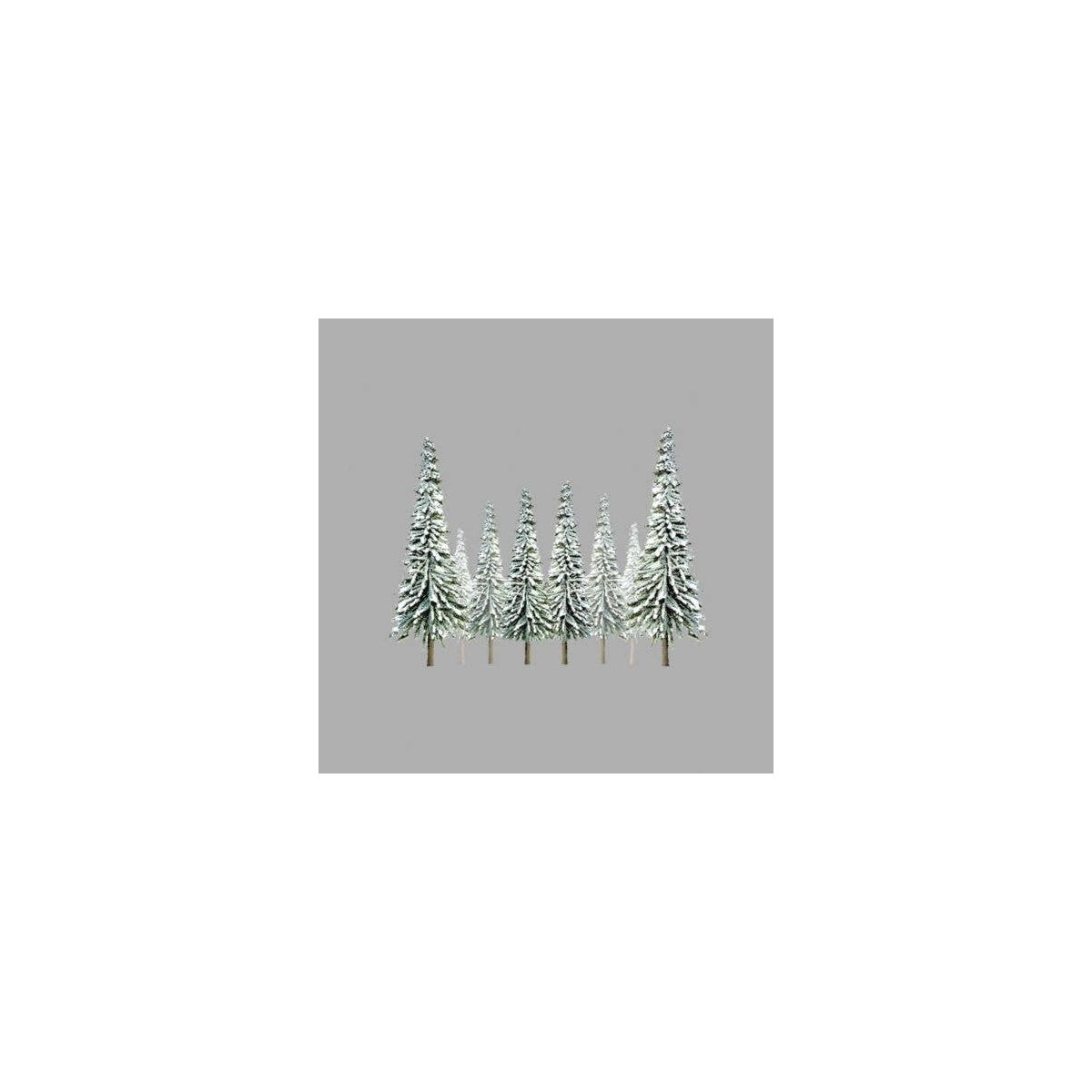 Snow-Covered Spruce Trees -- 4 to 6′ 10.2 to 15.2cm Tall pkg(24), ALL, JTT Miniature Tree 92007
