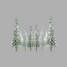 Snow-Covered Spruce Trees -- 4 to 6′ 10.2 to 15.2cm Tall pkg(24), ALL, JTT Miniature Tree 92007