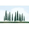 Pine Trees -- 4-6′ 10.2 - 15.2cm pkg(24), ALL, JTT Miniature Tree 92011