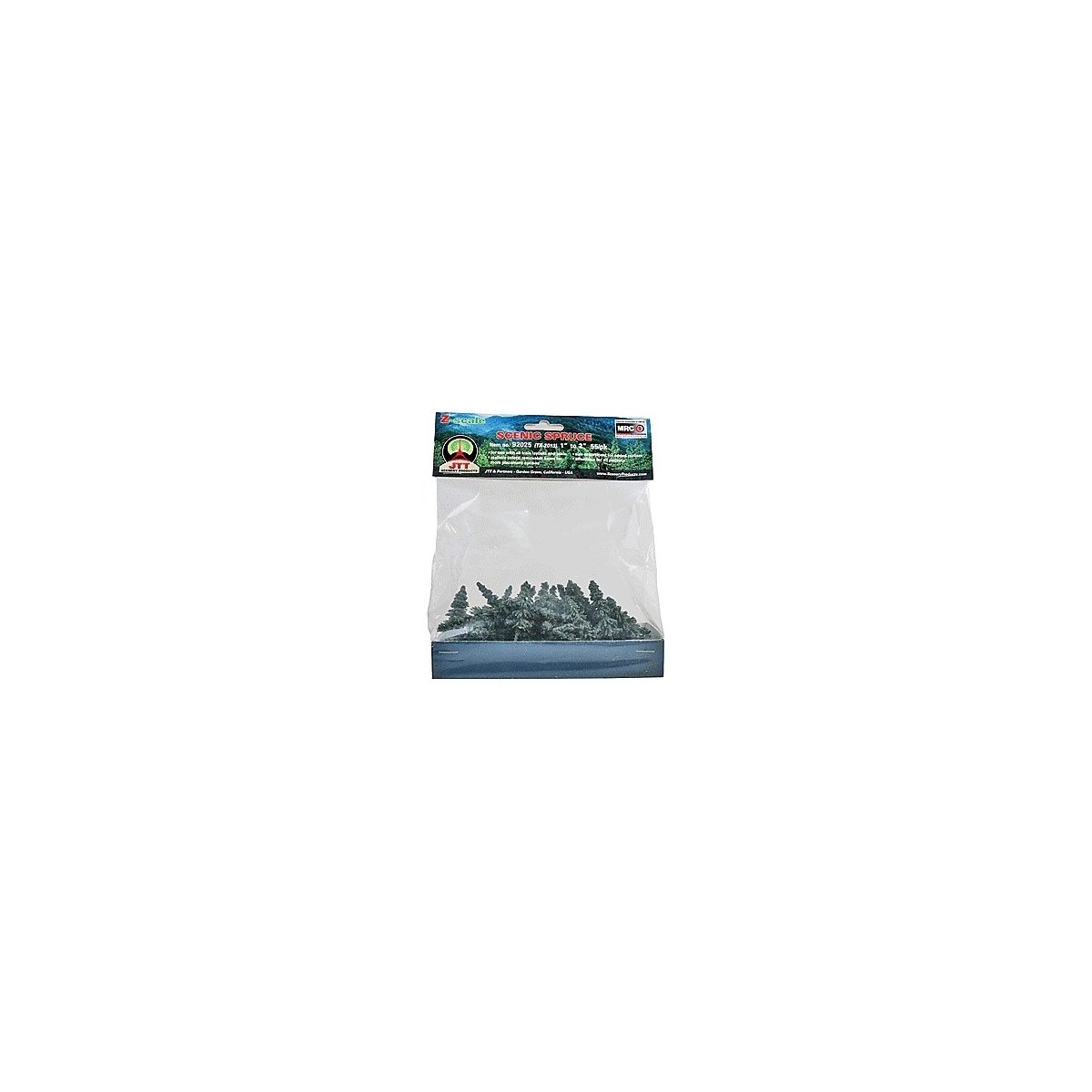Spruce Trees -- 1 to 2′ 2.5 to 5.1cm pkg(55), ALL, JTT Miniature Tree 92025