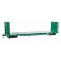 53′ GSC Bulkhead Flatcar - Ready to Run -- Penn Central 750105, HO, WalthersMainline 5934