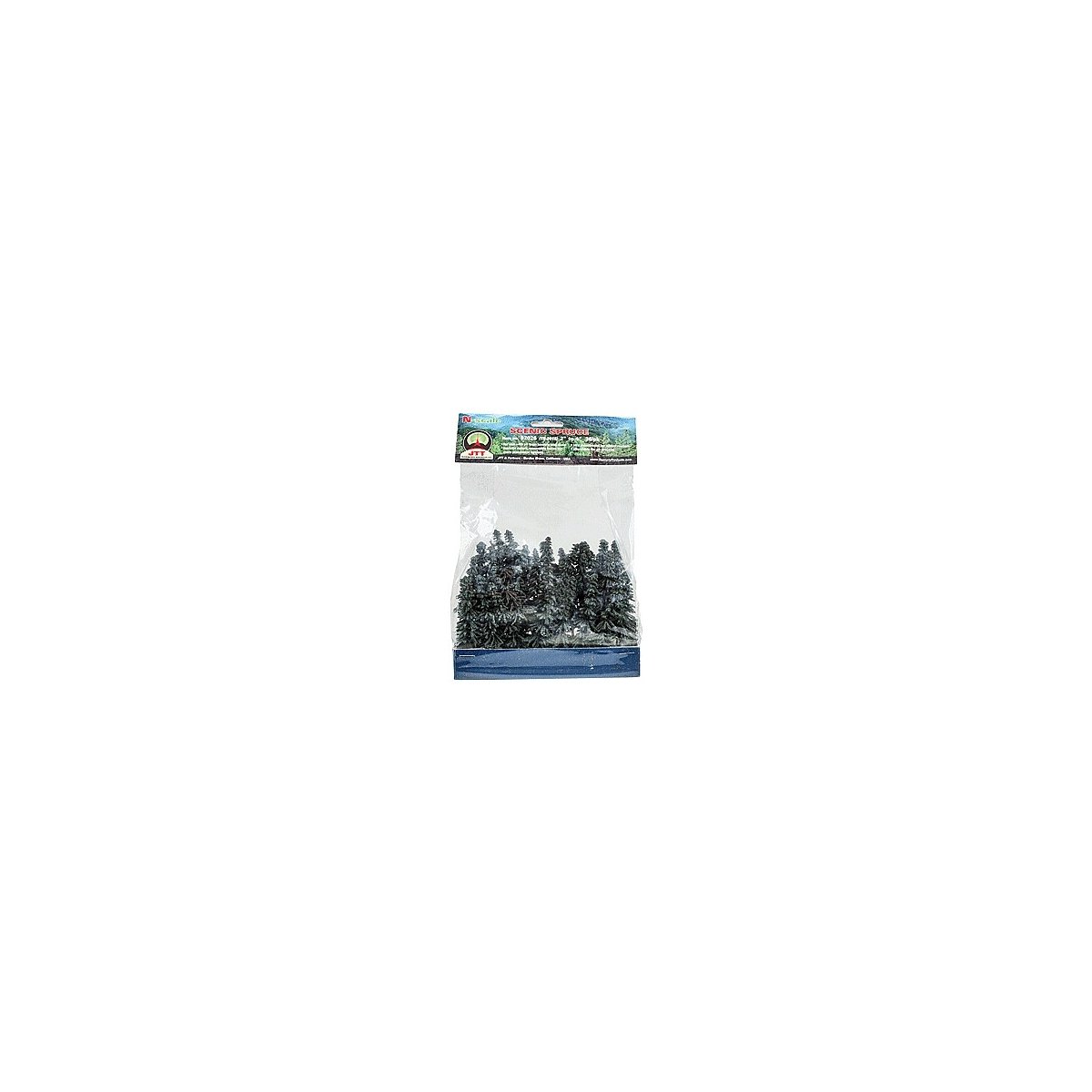 Spruce Trees -- 2 to 4′ 5.1 to 10.2cm pkg(36), N, JTT Miniature Tree 92026