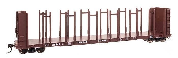 63′ Pulpwood Flatcar - Ready to Run -- Canadian National 615242, HO, WalthersMainline 50803
