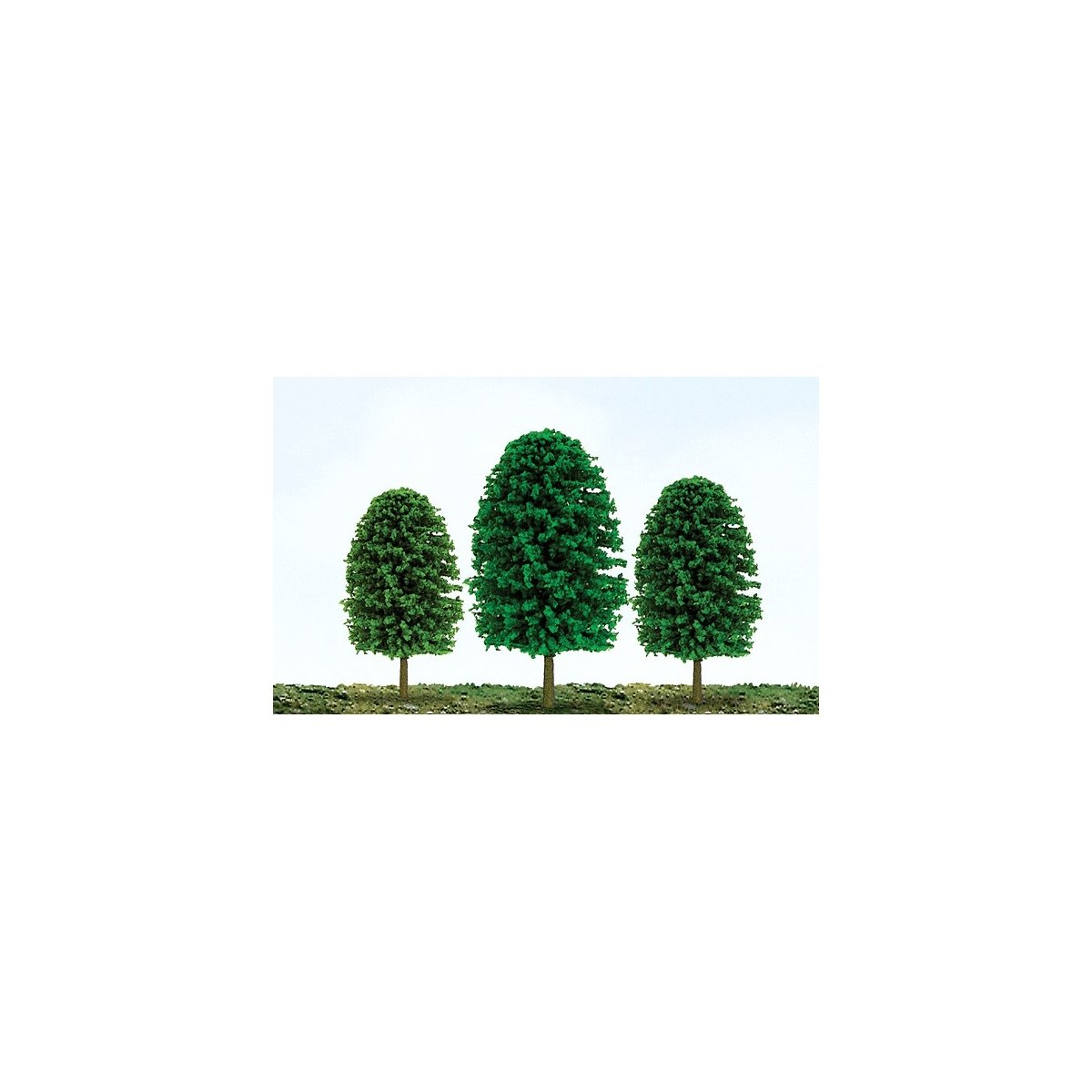 Deciduous Trees -- 3-4′ 7.6-10.2cm pkg(24), ALL, JTT Miniature Tree 92035
