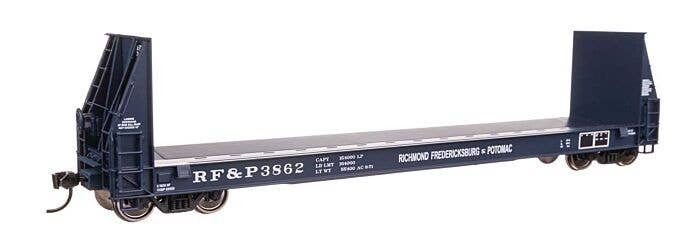 50′ Sieco Pulpwood Flatcar - Ready to Run -- Richmond, Fredricksburg & Potomac 3862, HO, WalthersProto 104530