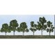 Deciduous Tree Pack -- 2-1/2 to 4-1/2′ 6.4 to 11.4cm pkg(20), ALL, JTT Miniature Tree 92119