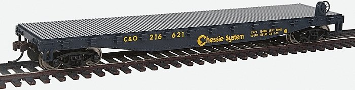 Flatcar - Ready to Run -- Chessie System, HO, WalthersTrainline 1461