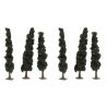 Evergreen-Conifer Trees - Super Scenic Series -- 5-1/2 - 6′ 14 - 15.2cm pkg(6), ALL, JTT Miniature Tree 92135