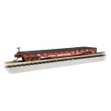 52′ Steel Flatcar - Ready to Run -- Pennsylvania Railroad 475465 (Tuscan), N, Bachmann Industries 17353