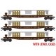 50′ Fishbelly-Side Flatcar w/SW9 Frame Load Kit 3-Pack - Ready to Run -- New York Central 49, N, Micro Trains Line 98302267
