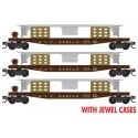 50′ Fishbelly-Side Flatcar w/SW9 Frame Load Kit 3-Pack - Ready to Run -- New York Central 49, N, Micro Trains Line 98302267